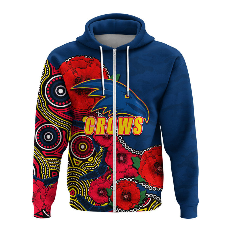 custom-personalised-anzac-day-afl-crows-army-mix-aboriginal-hoodie