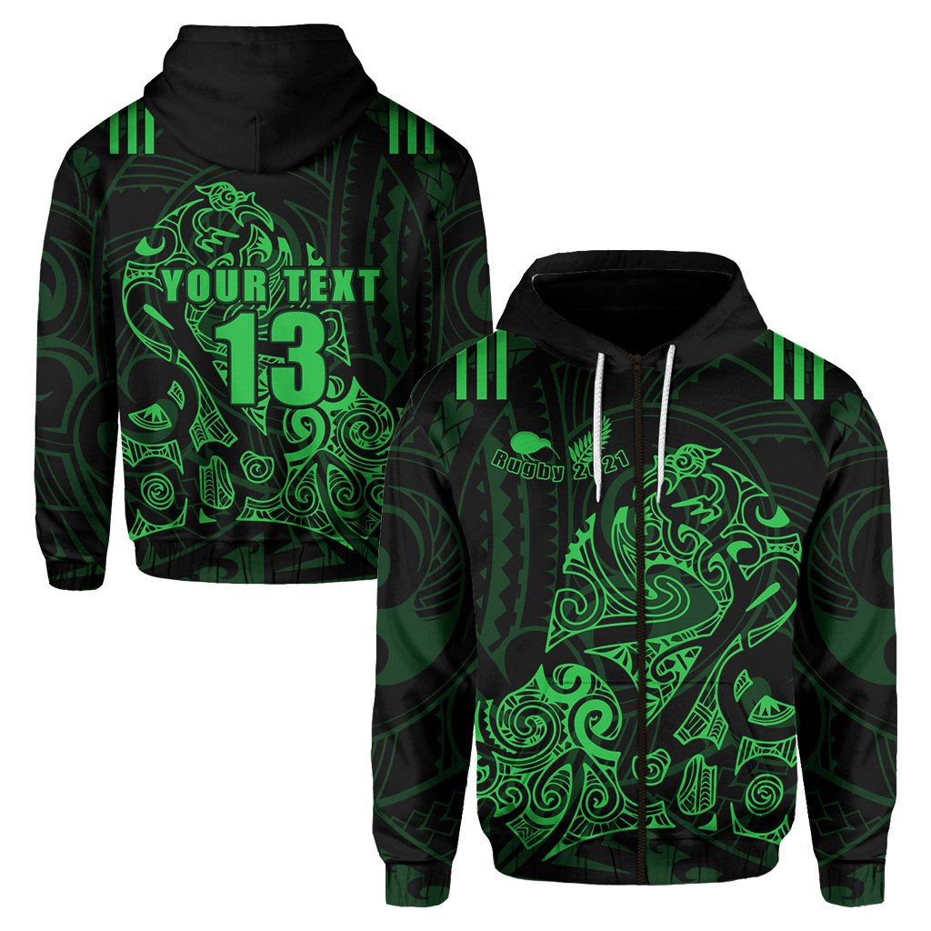 custom-personalised-aotearoa-super-rugby-zip-hoodie-maori-kiwi-green-custom-text-and-number